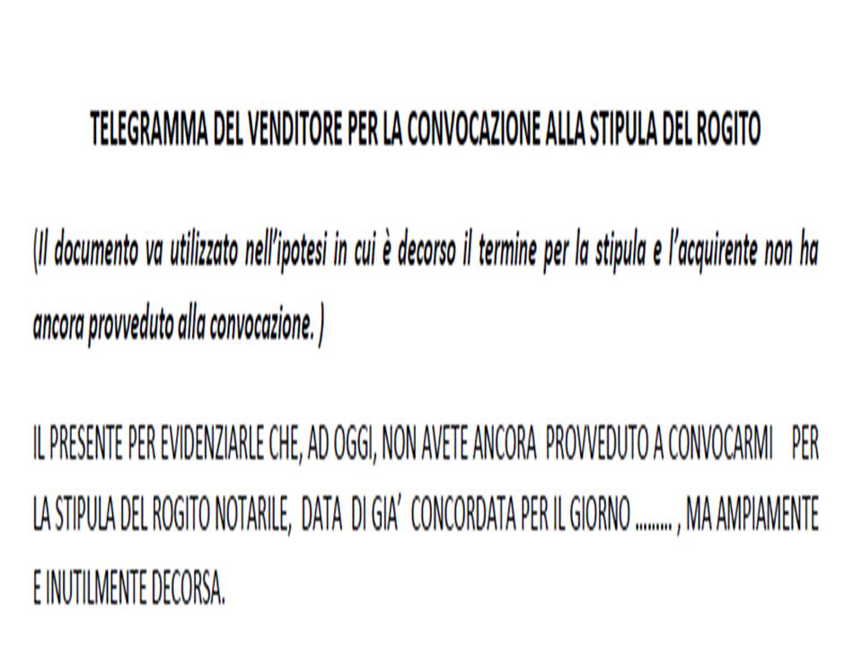 Area documenti Stipula mutuo e rogito