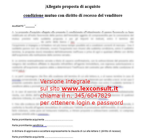 Fac simile lettera risoluzione contratto preliminare
