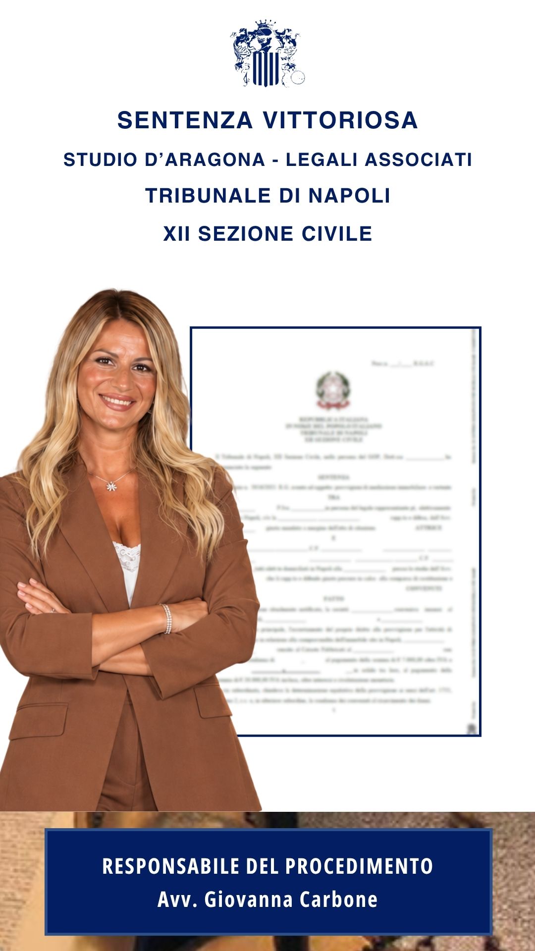 IL PRIMO MEDIATORE CONSERVA IL DIRITTO A UNA QUOTA DELLA PROVVIGIONE ANCHE SE, DOPO LA SCADENZA DELL’INCARICO, L’AFFARE VIENE CONCLUSO CON L’INTERVENTO DI UN’ALTRA AGENZIA E L’IMMOBILE È INTESTATO AL FIGLIO DELL’ORIGINARIO PROPONENTE – SENTENZA VITTORIOSA STUDIO D’ARAGONA – LEGALI ASSOCIATI – SETTEMBRE 2026.