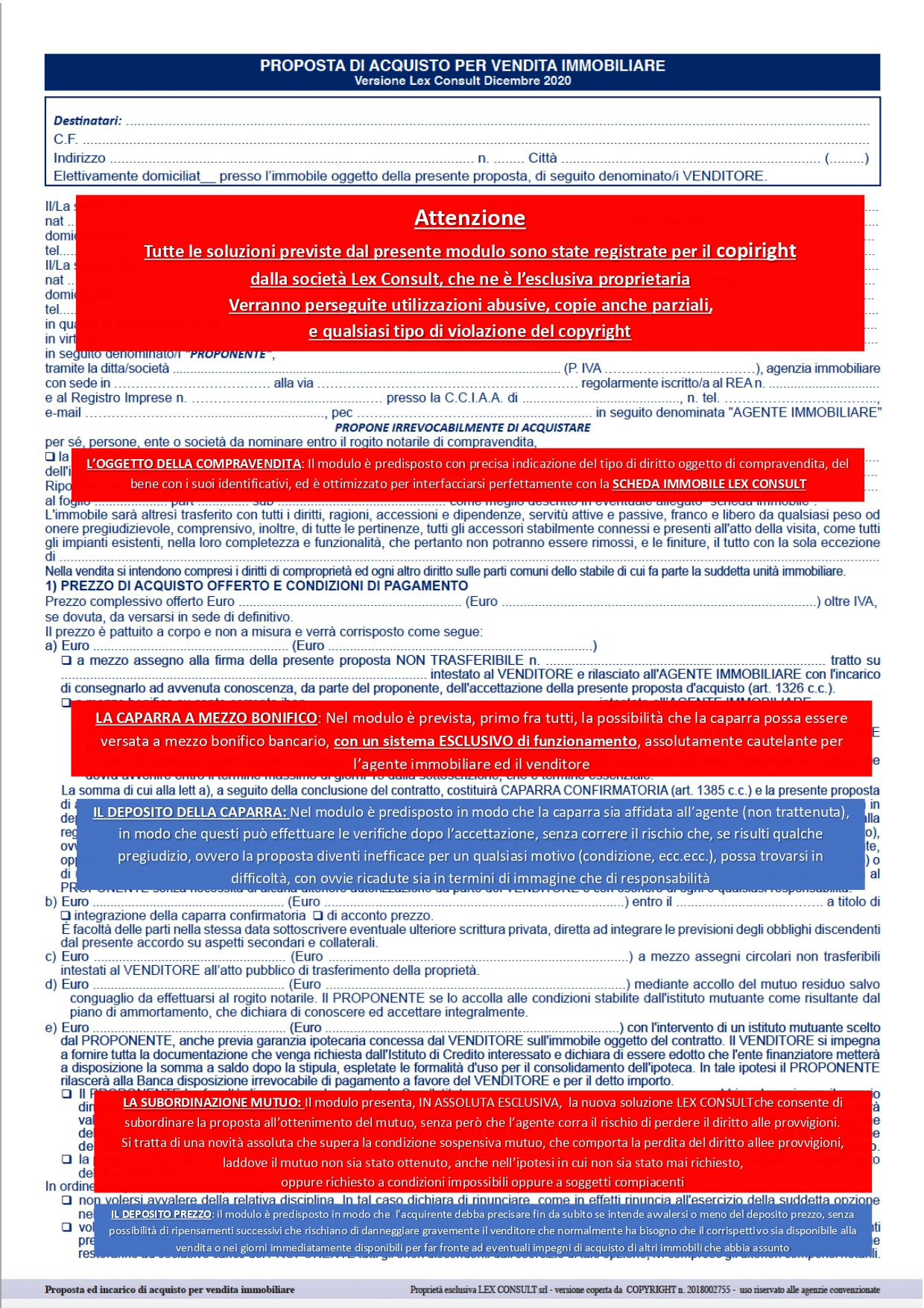 Lettera manifestazione di interesse acquisto immobile
